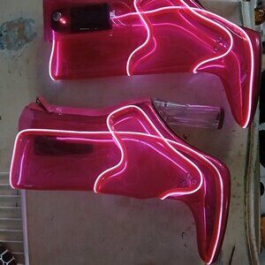 Neon cowboys boots